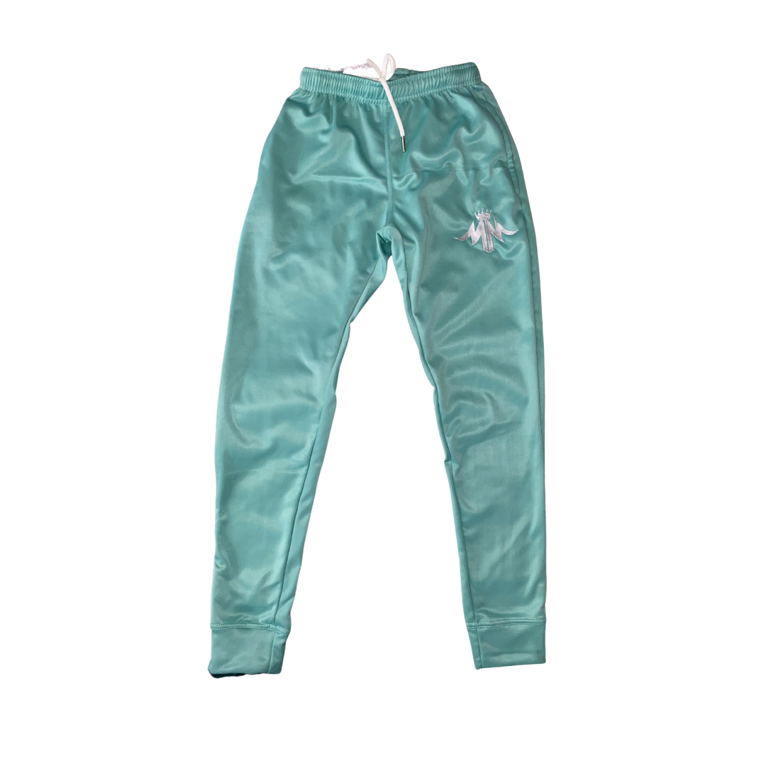 "PARADISE" Teal and White Pants